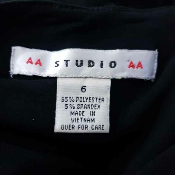 AA Studio Sheath Dress Black, Sleeveles, Stretchy Career Wear Work, Size 6 Women - Picture 6 of 6